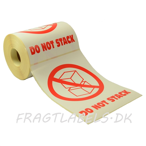 Må ikke stables/Do not stack, 148x210 mm